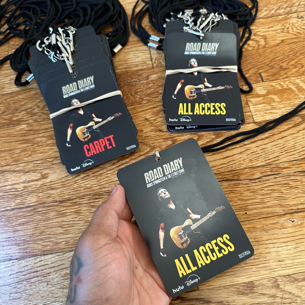 1 Bruce Springsteen all access OR red carpet pass from the NYC premier!